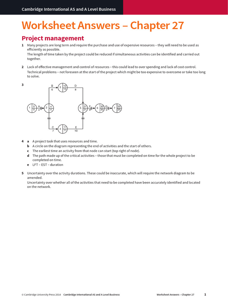 Worksheet Ans 27 | PDF