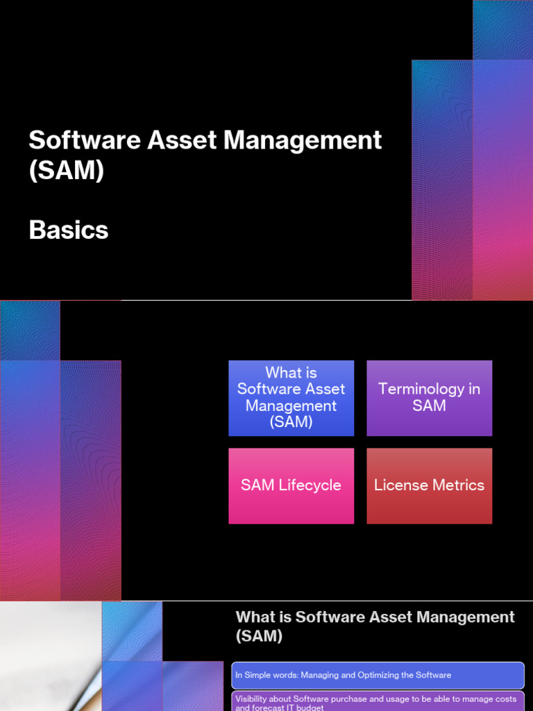 Basics of SAM - What Is It, and Why Is It Important | PDF | Software ...