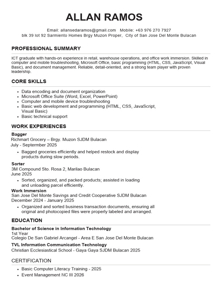 Resume ASR | PDF