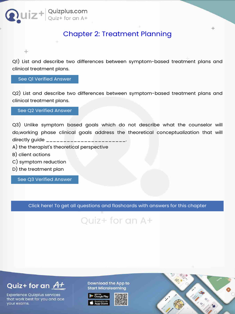 List and Describe Two Differences Between Symptombased Treatment Plans ...