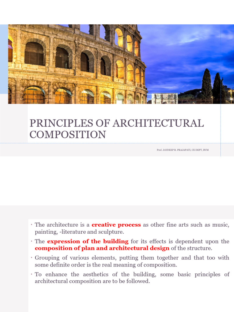 2. Principles of Arch. Composition_student Copy_2023 | PDF ...