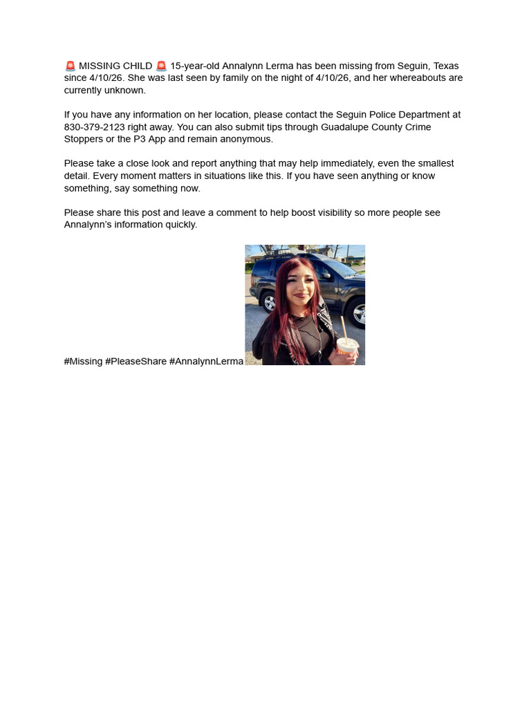 Missing Child | PDF