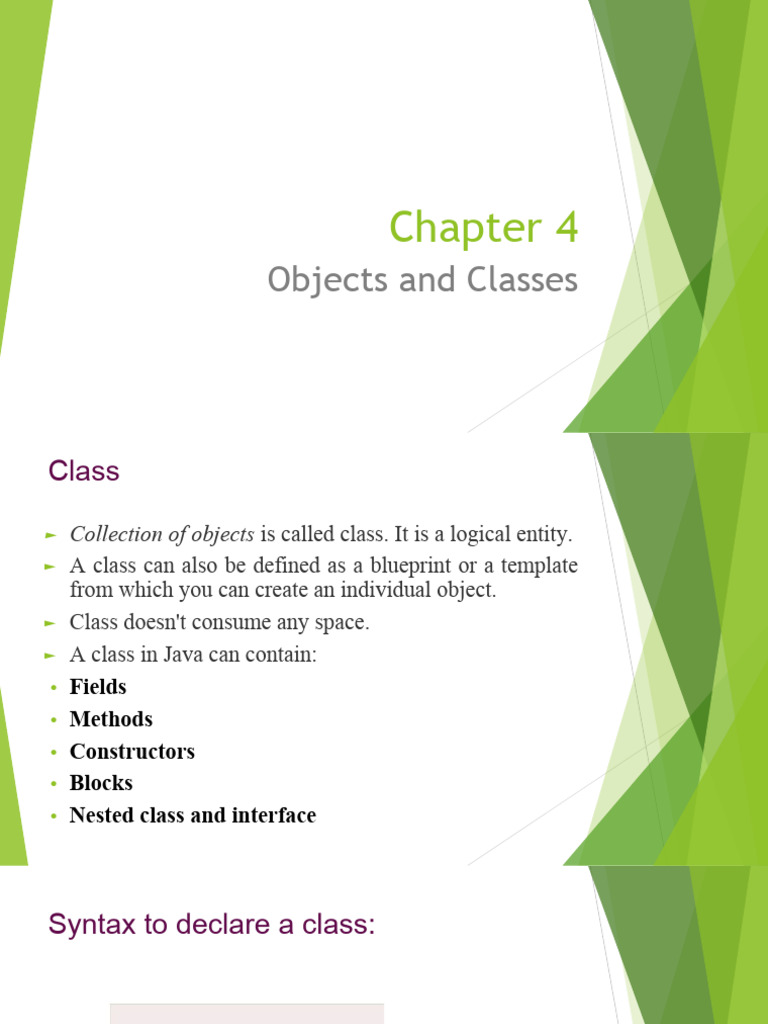 OOP Chapter 4 | PDF | Constructor (Object Oriented Programming ...