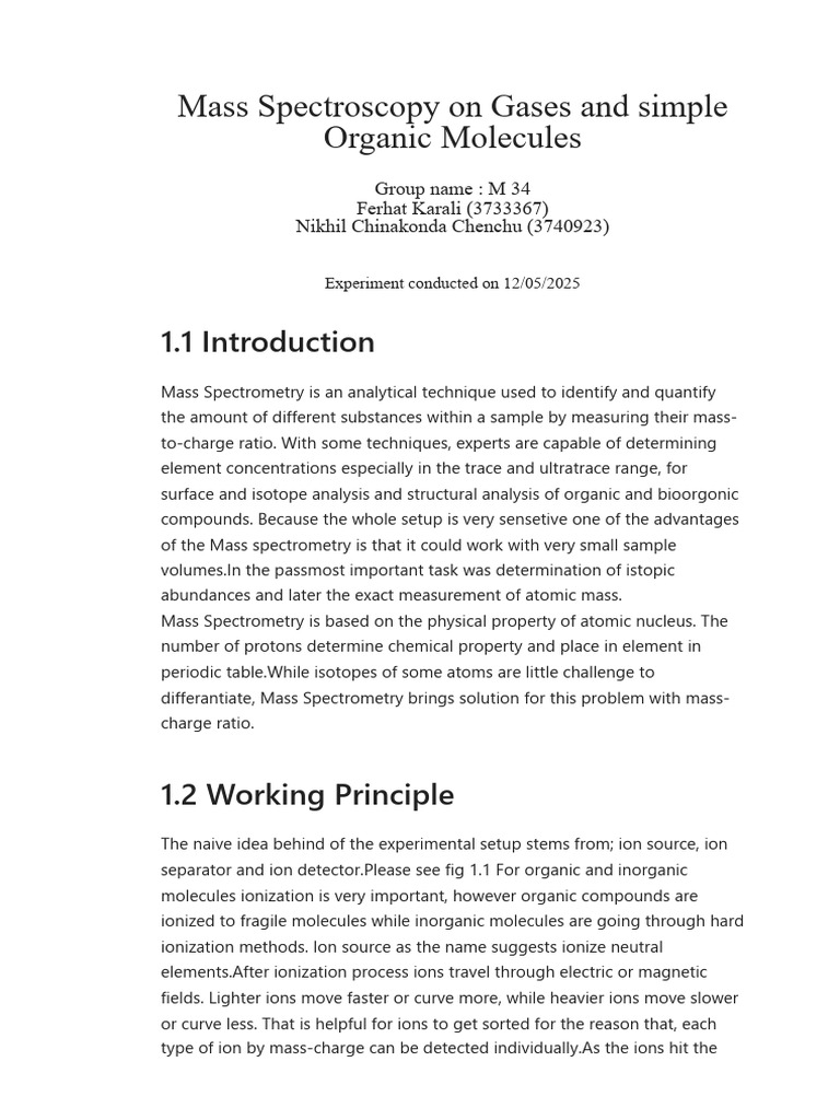 M34 MassSpec Protocol | PDF | Mass Spectrometry | Ion