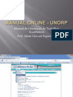Manual Online de Trabalhos Acadêmicos UNORP