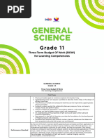 Grade 11 General Science Curriculum Guide | PDF | Science | Learning