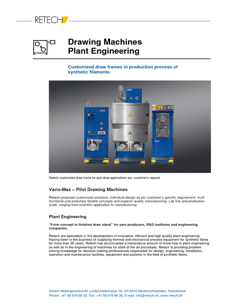 Retech Godet Technology | PDF | Engineering | Machines
