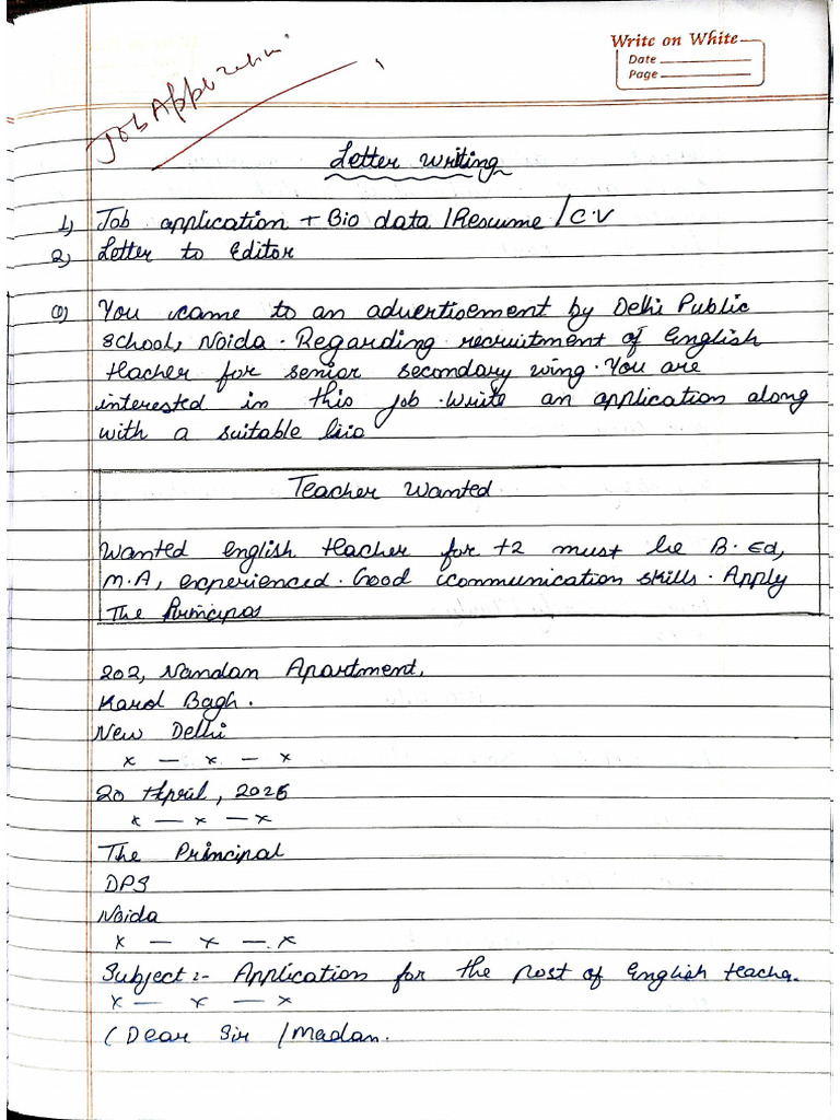 Letter Writing | PDF