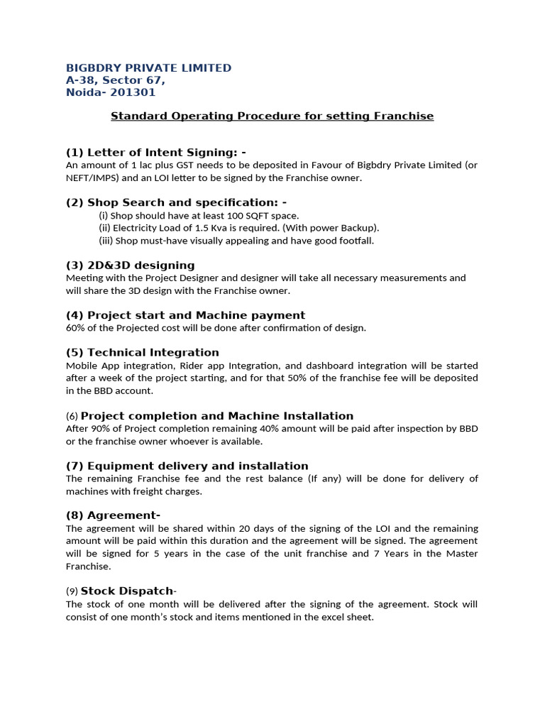 SOP BBD | PDF