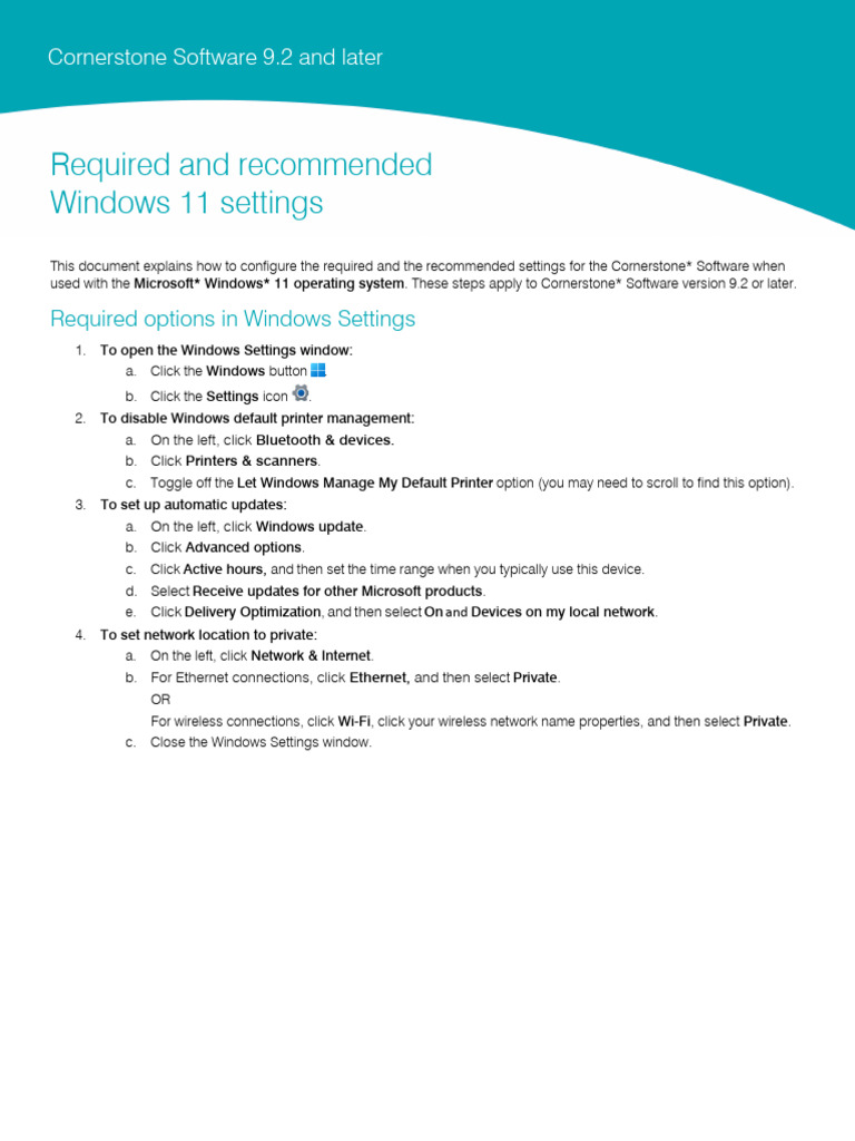 Windows 11 Recommended Settings | PDF | Windows Registry | Microsoft ...