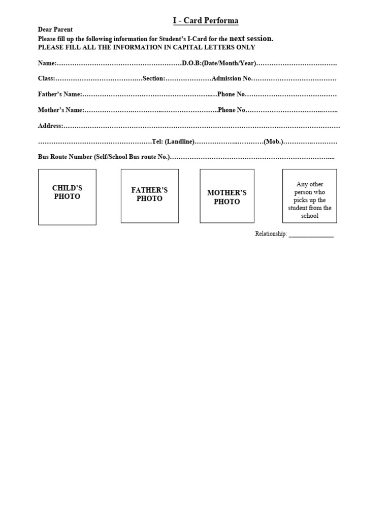 I Card Performa | PDF