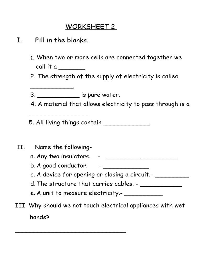 Worksheet-2 _ Without Answer Key | PDF