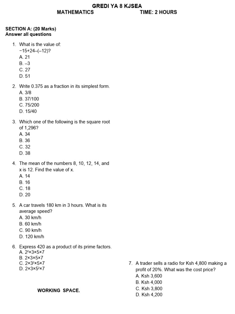 Grade 8 Mathematics (1) | PDF | Area | Circle
