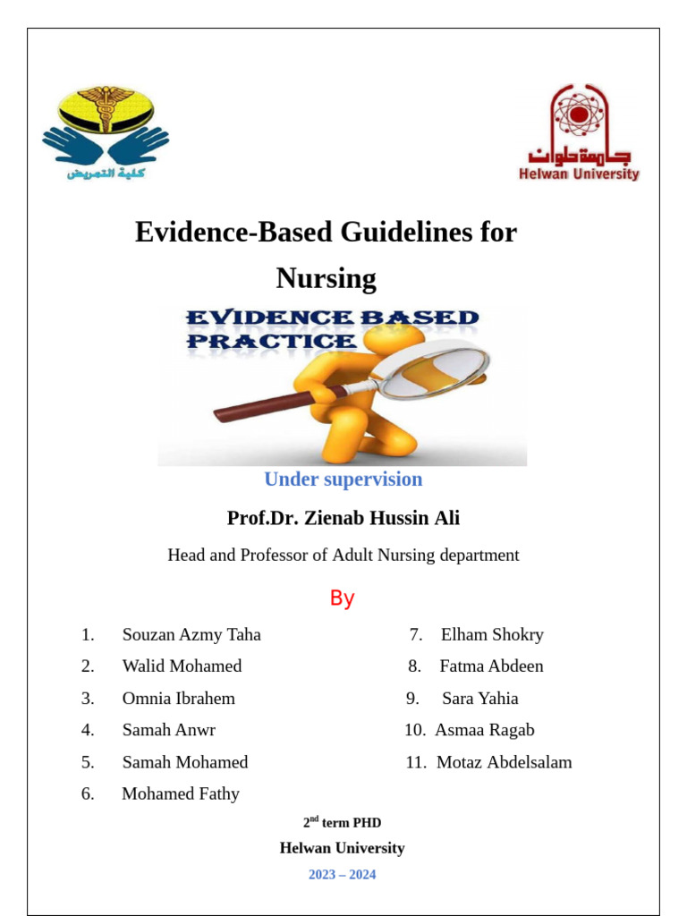 EBP Guidlines | PDF | Evidence Based Medicine | Nursing