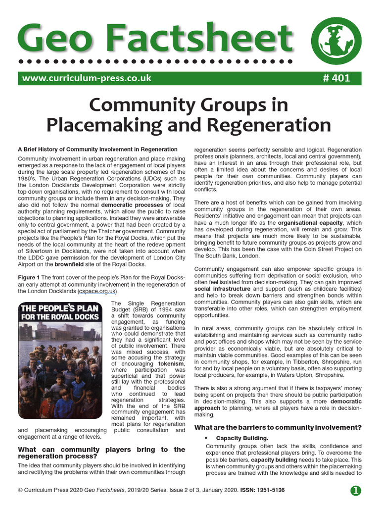 Geo Factsheet 401 Community Groups in Placemaking and Regeneration v2 ...