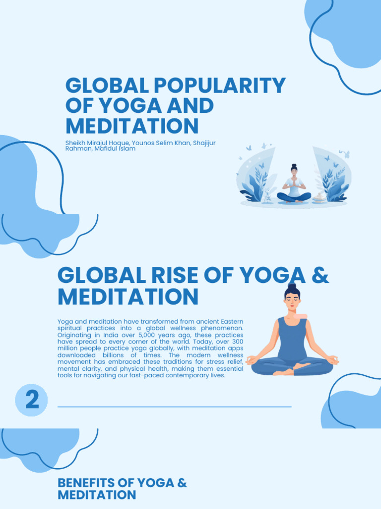 Global Popularity of Yoga and Meditation. (IKS Presentation) | PDF ...
