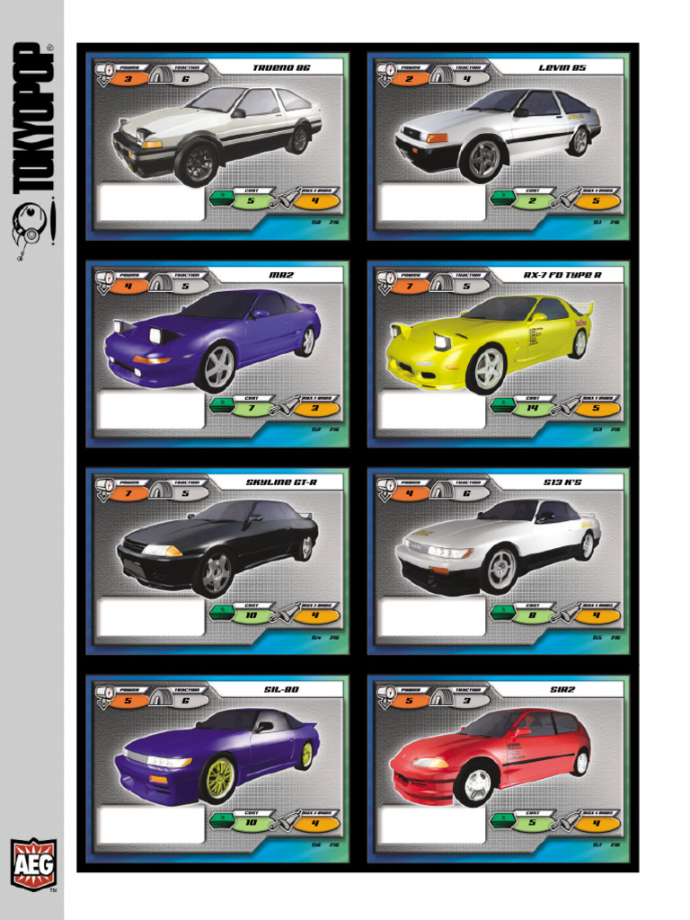 Initial-D CCG - Cars Mods | PDF | Motor Vehicle | Vehicles