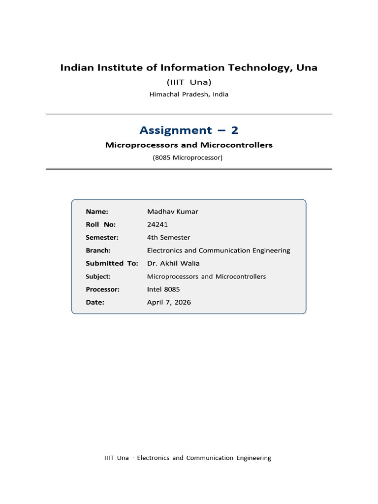 Assignment2_microprocessors (6) Mk | PDF | Computer Architecture ...