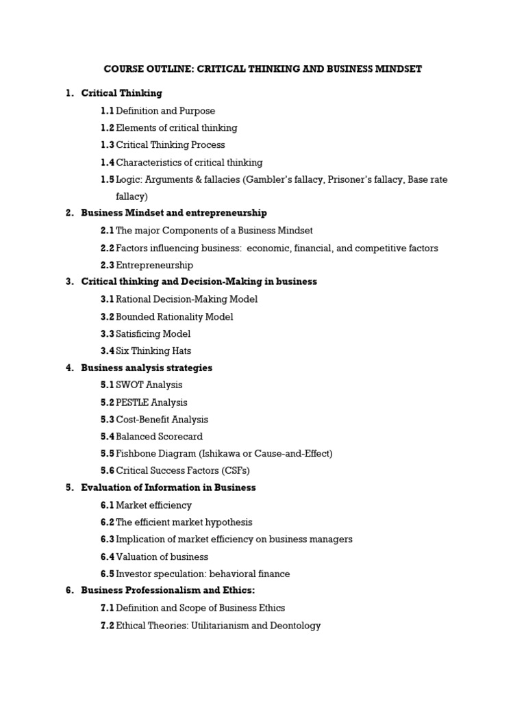 Critical Thinking Notes 1 to 5 Units | PDF | Argument | Logic