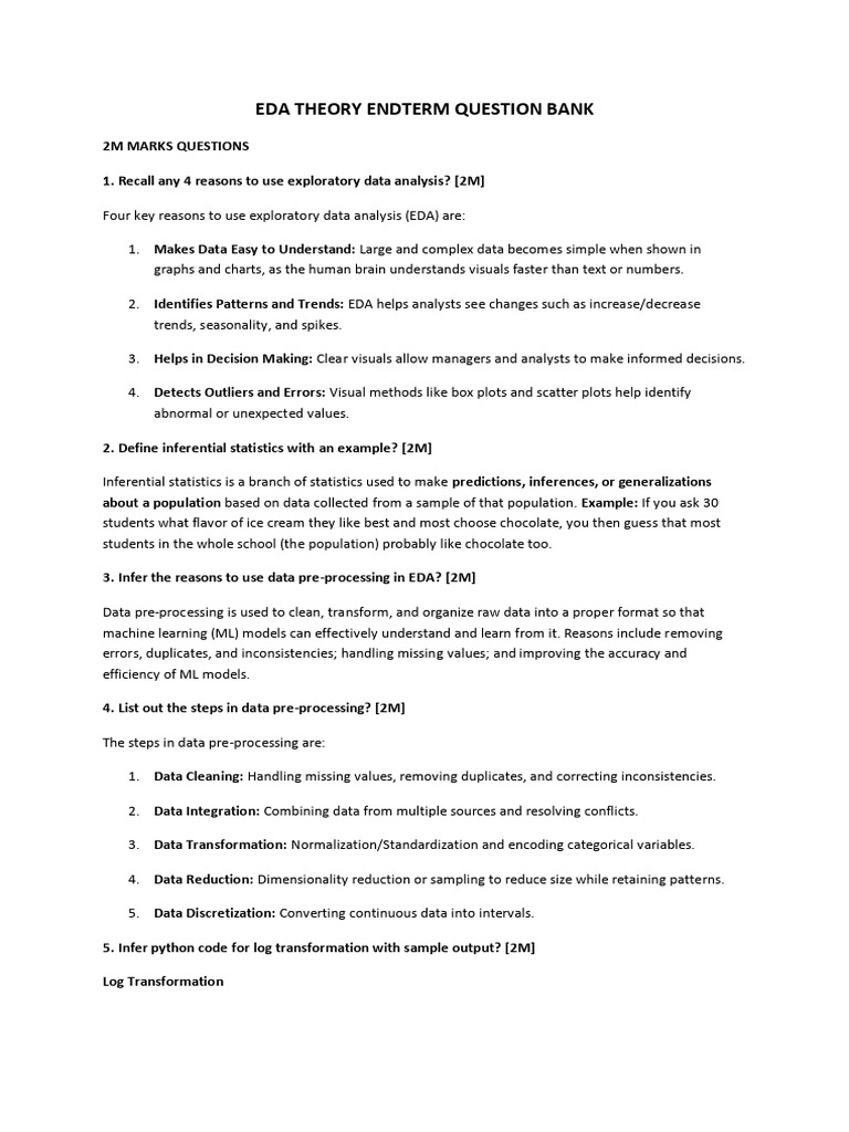 EDA ET QB ANS (1) | PDF | Quartile | Machine Learning
