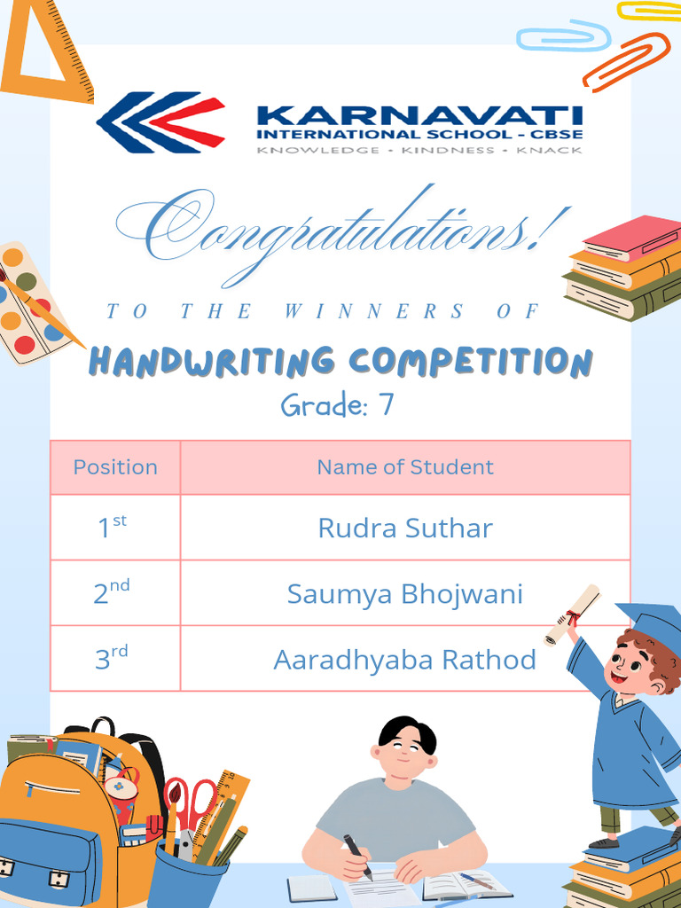 Hand Writing Competition Winner_7 | PDF