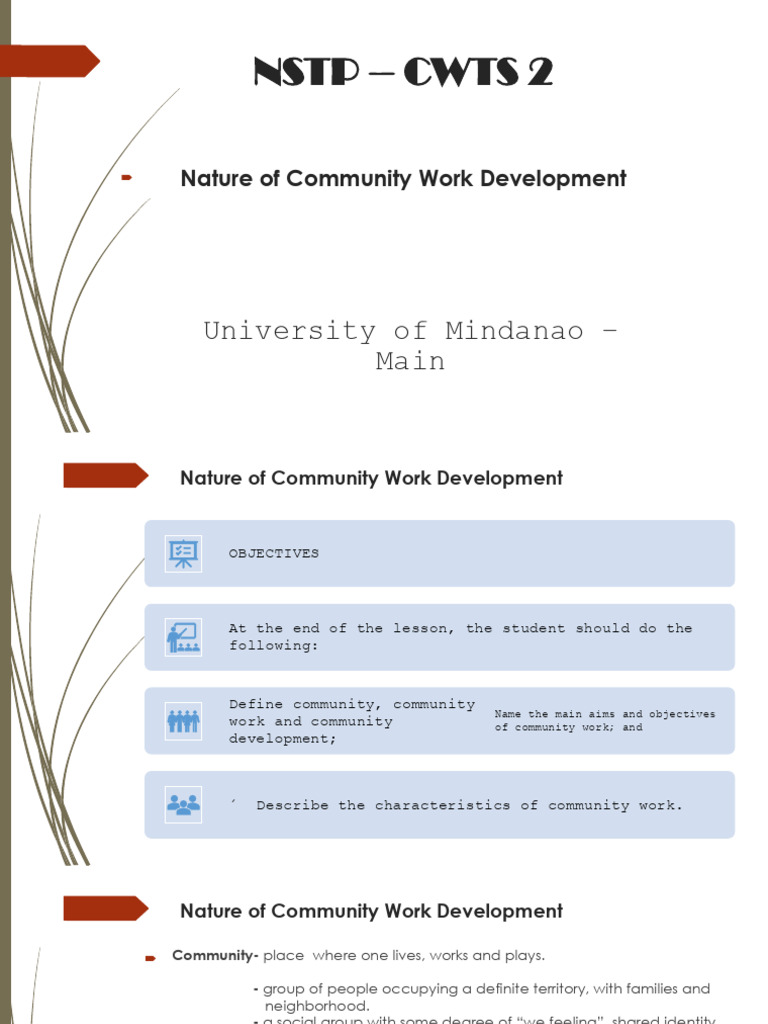 Lesson-4 Nature of Community Work Development | PDF | Community ...