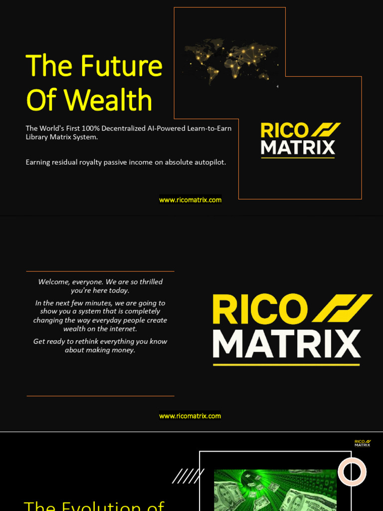 Full RicoMatrix Web3 Business Presentation | PDF | Cryptocurrency