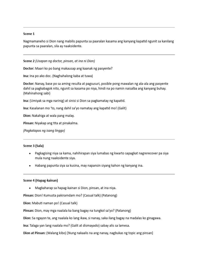 Film Script Na Maangas | PDF
