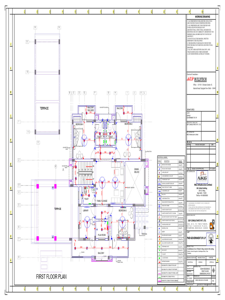 Director Electrical Layout-f Floor Dimension Layout | PDF