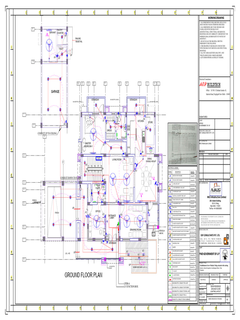Director Electrical Layout-ground Floor Lighting Layout | PDF