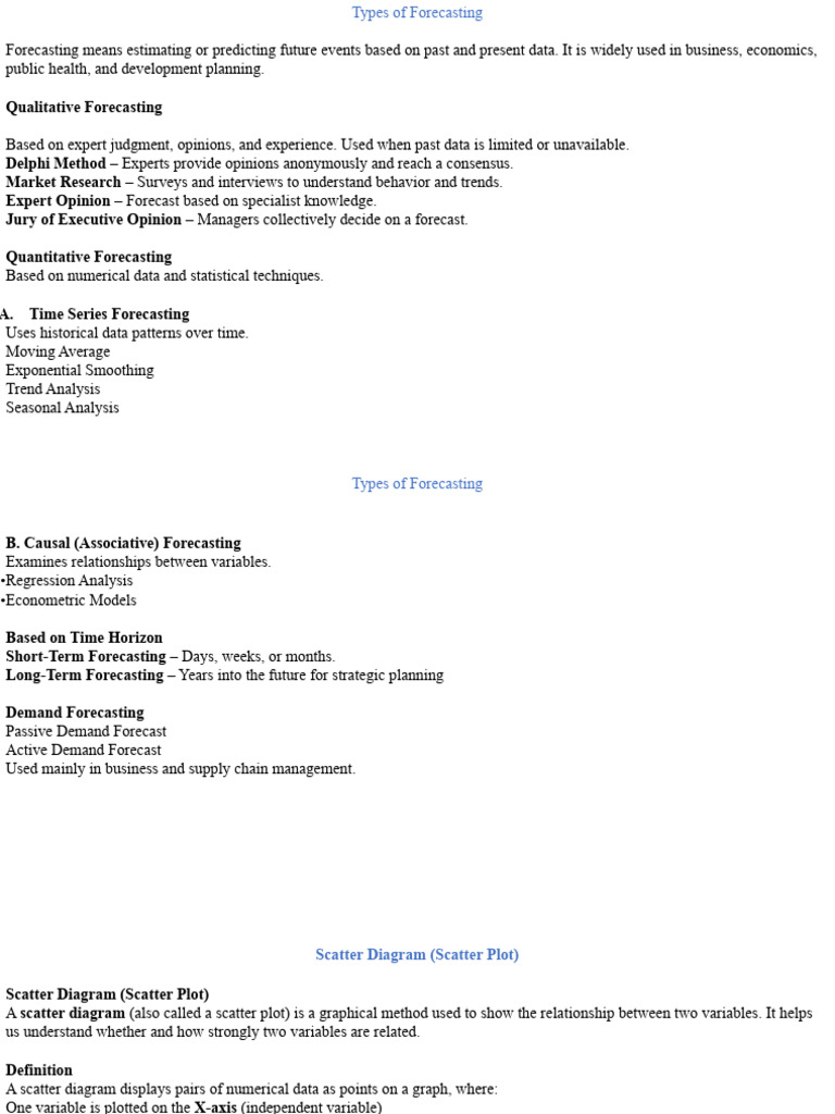 Chapter- 3 Forecasting | PDF | Forecasting | Time Series