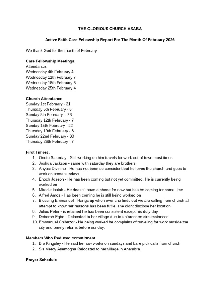 October Monthly Report | PDF