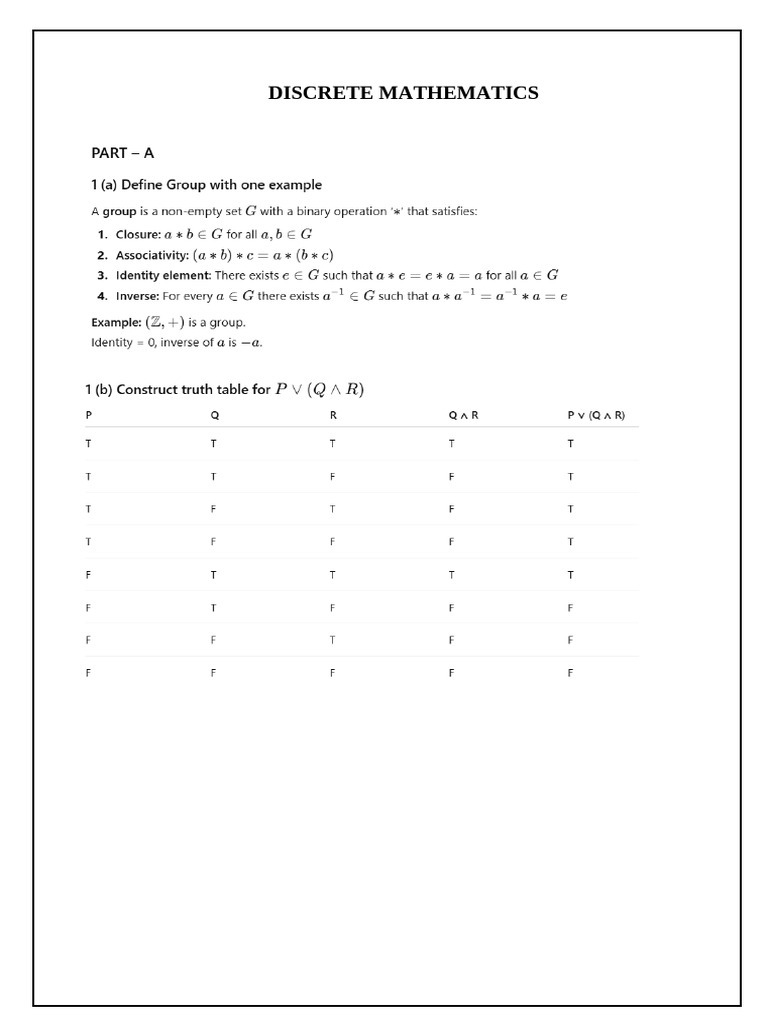 DISCRETE MATHEMATICS | PDF
