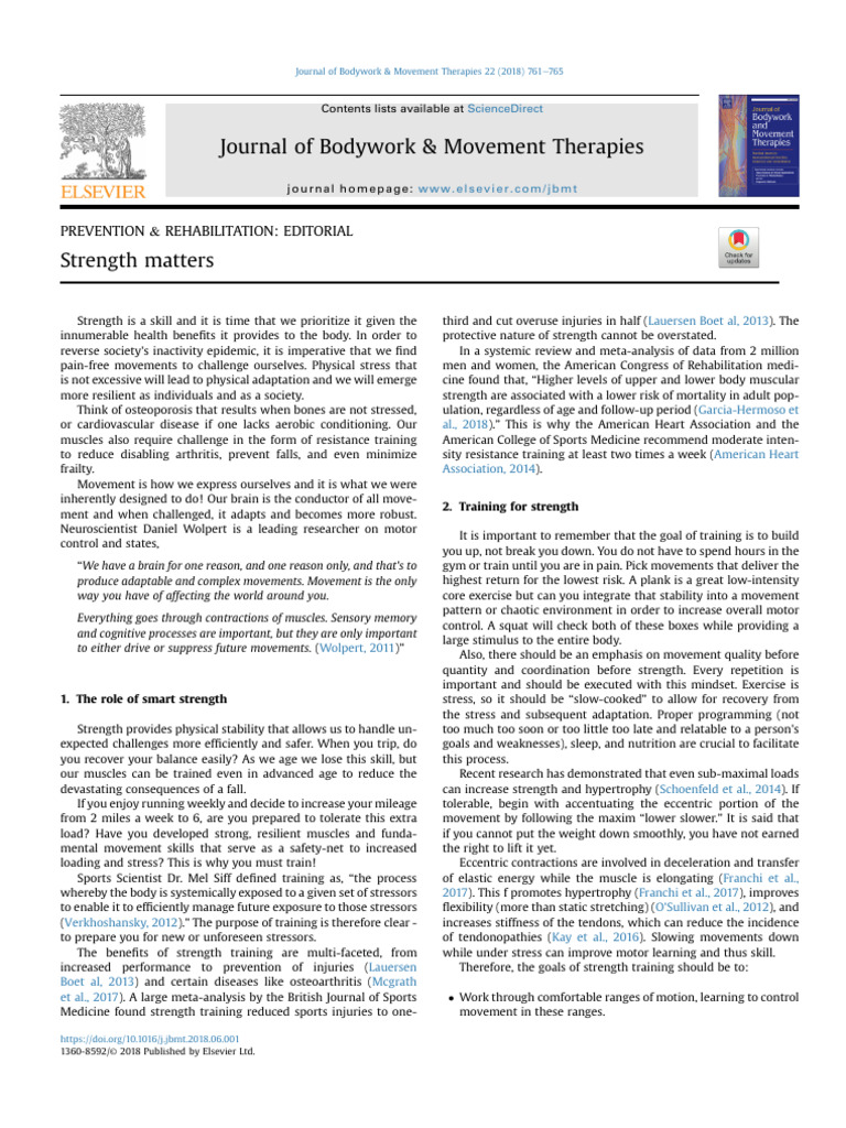 Strength Matters Craig Liebenson | PDF | Strength Training | Hip