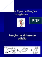 Principais Tipos de Reações Inorgânicas