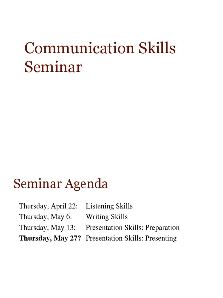 Communication Skills Workshop | PDF | Communication | Thought