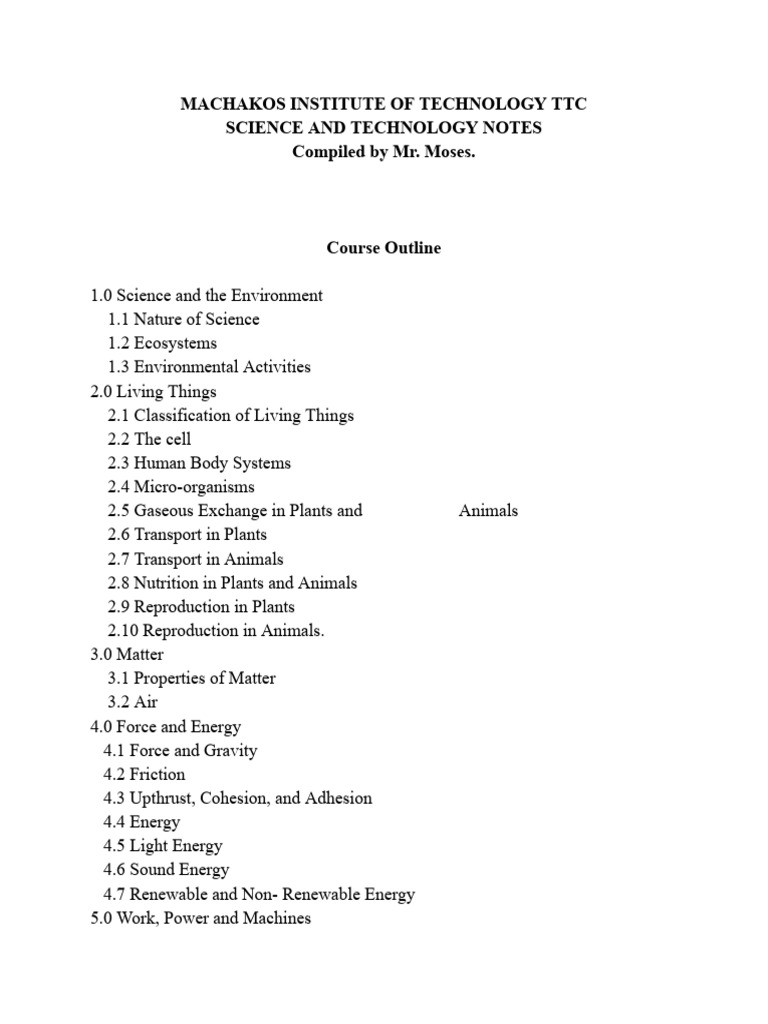 DTE Science & Technology Full Notes | PDF | Ecosystem | Water Pollution