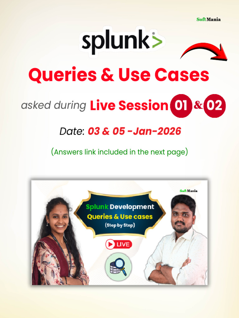 Splunk Development - Queries & Use Cases - Summary | PDF | Computer ...