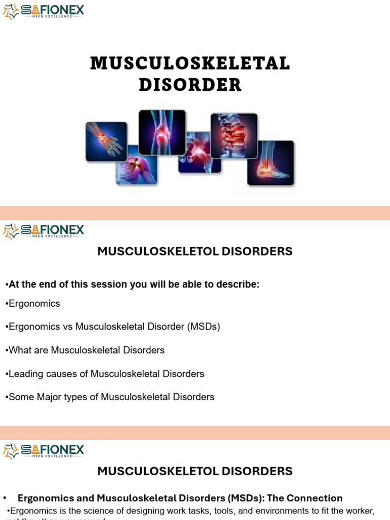 Musculoskeletal Disorder | PDF | Musculoskeletal System | Diseases And ...