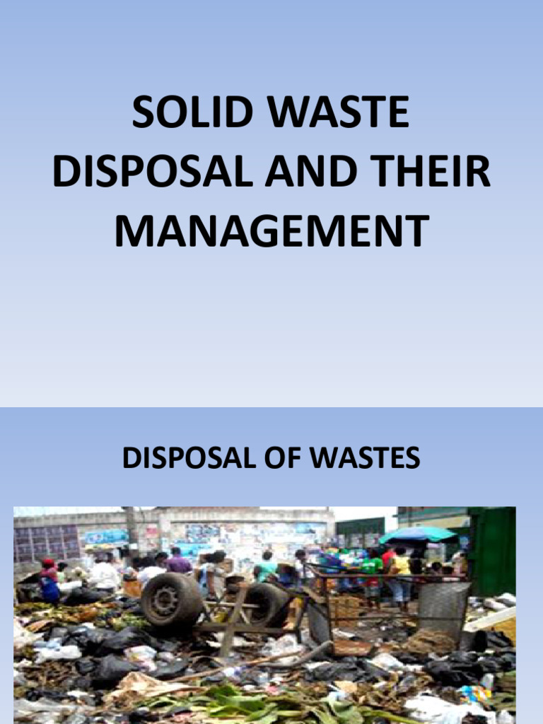 disposal of waste (1) | PDF | Waste | Waste Management