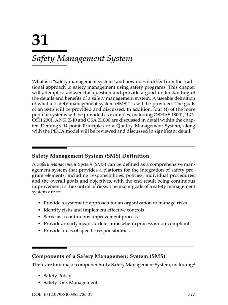 Safety Management System | PDF | Safety | Regulatory Compliance