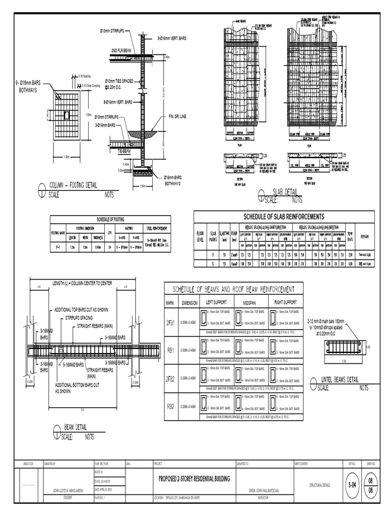 Structural Plan (3) | PDF | Structural Engineering | Civil Engineering