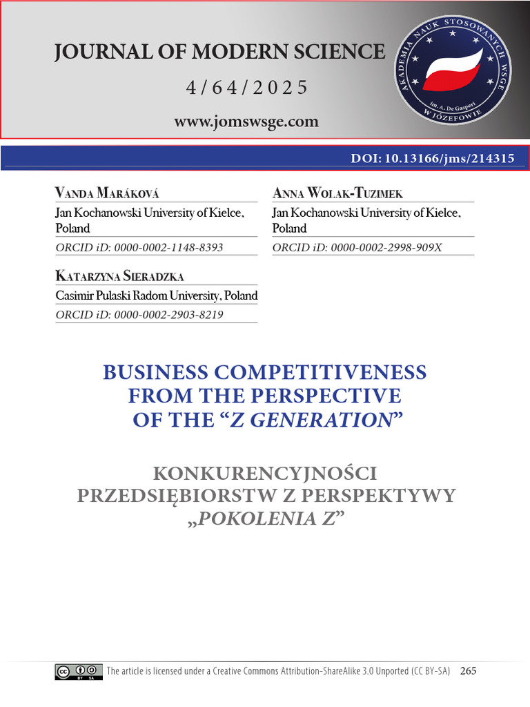 Business Competitiveness From the Perspective of t | PDF