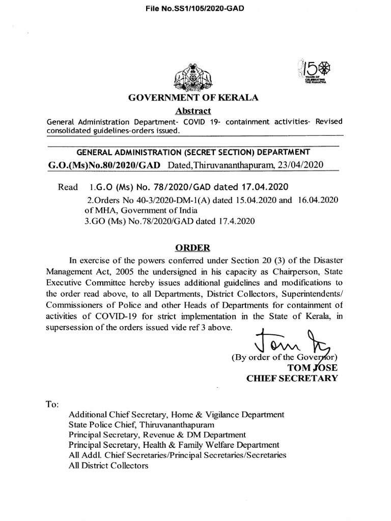 Disaster Management Directives. | PDF