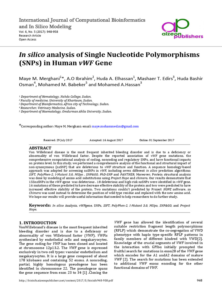 Mai New Paper | PDF | Single Nucleotide Polymorphism | Mutation