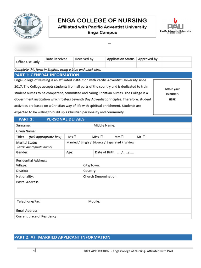 ECON Application Form | PDF