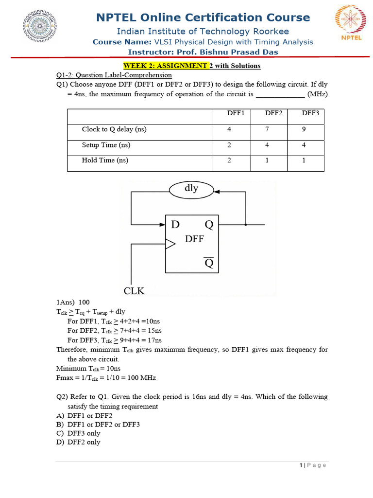 Week 2 Assignment 2 | PDF | Digital Technology | Electrical Circuits