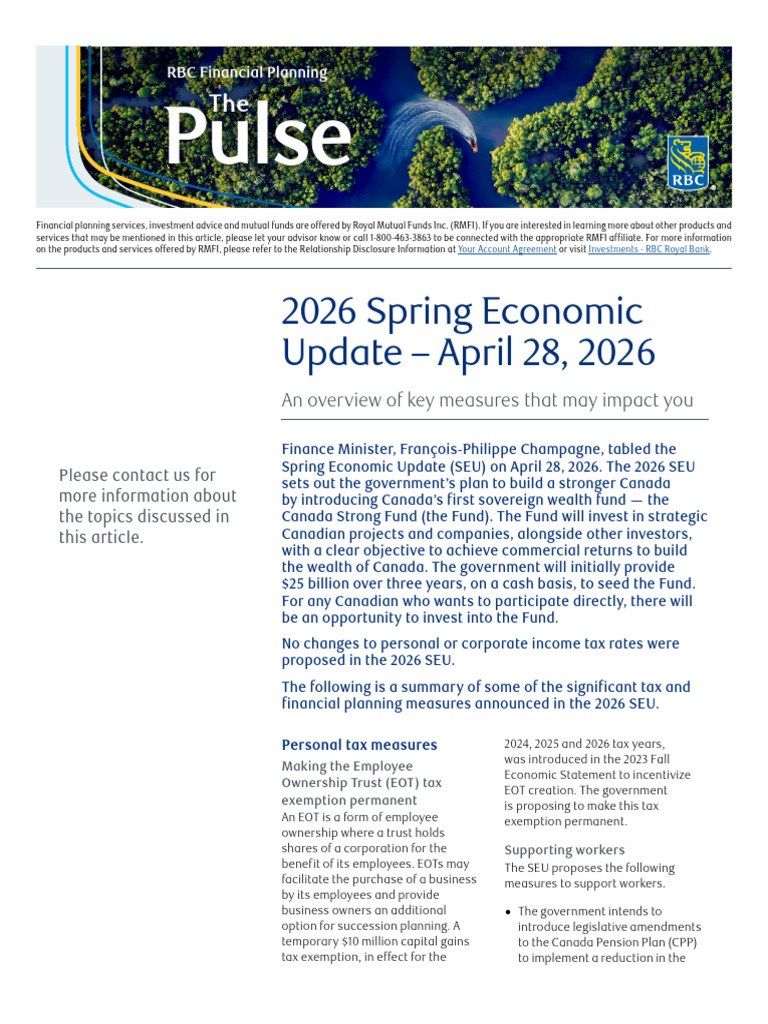 2026 Spring Economic Update | PDF | Carbon Capture And Storage | Taxes