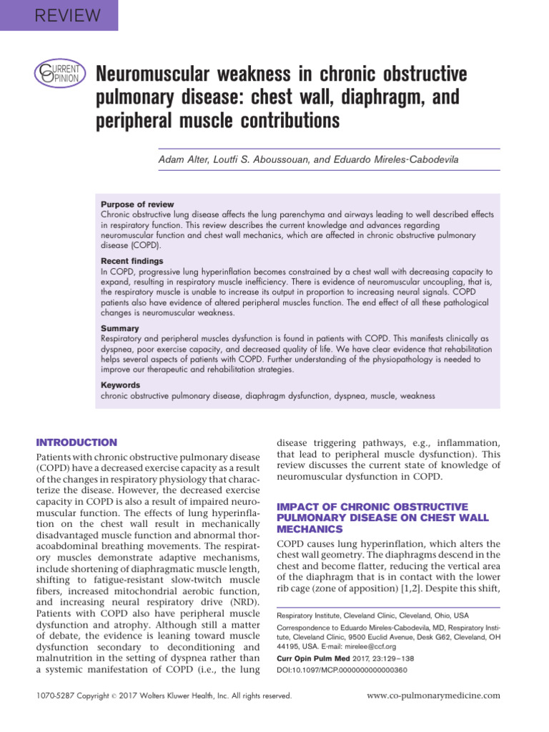 8. Neuromuscular Weakness in Chronic Obstructive Pulmonary Disease ...