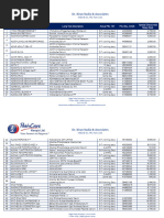 Metropolis Lab Test Price List 2025 | PDF | Immunology | Medical ...